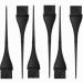 Wenfousemo 6Pcs Hair Dye Brushes Portable Hair Coloring Brushes Useful Hair Dyeing Comb Brushes Hair Dye Tools for Hair Hairdressing Salon(Black)