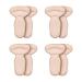 Forbidden Road 4 Pair Heel Pads Heel Insert for Women and Men  Reusable Heel Cushion  Self-Adhesive and Shock Absorbing Heel Pads for Shoes Too Big Loose Boot and Shoes High Heel Grip (Beige)