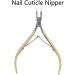 Hangnail Remover Nipper Exquisite Cuticle Nipper with Protective Cover for Manicure Enthusiasts for Women Gold - Buy Online on GoSupps.com