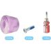 1 Pair PATIKIL Roller Skate Toe Stops 82A Rubber Brake Stoppers - Mixed Purple/White with Screwdriver | Roller Skate Accessories Replacement - Buy Online on GoSupps.com