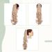 Sego 50cm Clip-In Braid Ponytail Extension - Wavy Golden Mix Blonde | Voluminous Synthetic Hair (150g) - Buy Online on GoSupps.com