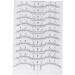 FOMIYES 10pcs Set Eyebrow Measure Ruler Sticker Guide Microblading Eyebrow Ruler Stickers Disposable - Buy Online on GoSupps.com