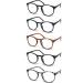 Vecien reading glasses 3 Stuecke springs hinge glasses matt finish for one crystal glasses give you ultra-clear visibility spring hinges sample design for men and women 5 stuecke (with blue light filter) 1.5 diopters