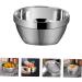 Zerodeko 2pcs Bowl Serving Kids Cutlery Baking Sauce Container Dessert Dish Stainless Steel Child Tableware 12X12X6CMx2pcs Silverx2pcs - Buy Online on GoSupps.com