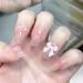 Cute Pink Sweet Princess Removable Handmade Wear Nail Art Vitality Girl Short Fake Nails Blush Bow Nail Patch (Color : XS) - Buy Online on GoSupps.com