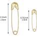 1200 Pcs Metal Safety Pins Set for Knitting and Sewing - 22 Colors Pear Shaped Pins with Storage Box - Buy Online on GoSupps.com