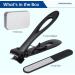Ultra Wide Jaw Nail Clipper with File in Tin Box - 0.6" Opening Sharp Heavy Duty Stainless Steel Cutter for Thick Toenails & Fingernails Men & Women - Buy Online on GoSupps.com