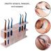 LIXIMMAZN 8-Hole Acrylic Tweezers Holder | Eyelash Extension Tools Rack & Stand | Durable Salon Supplies Display (Marbled Pink) - Buy Online on GoSupps.com