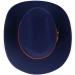Western Style Wide Brim Fedora Hat with Belt - Navy Blue - for Men & Women - Buy Online on GoSupps.com