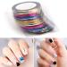 30 Colors Nail Striping Tape Line for DIY Nail Art Decoration - Nail Tape Stripes Stickers - Buy Online on GoSupps.com