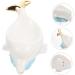 STOBAZA Dolphin Soap Dish Soapdish Soap Stand Soap Storage Rack Home Decor Bar Soap Holder Light House Decorations for Home Shower Soap Bath Sponges for Shower White Ceramics Box Animal White 22X14.5X10.5CM - Buy Online on GoSupps.com