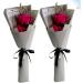 HOMSFOU 2pcs Rose Flower Soap Artificial Rose Flower The Gift Flower Soap Bouquet Flower Bouquets Artificial Flowers Bouquet Delicate Soap Flowers for Festival Decorate Fragrance Rosy 34x12x6cm - Buy Online on GoSupps.com