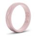 Enso Rings Womens Infinity Silicone Wedding Ring  Hypoallergenic Wedding Band for Ladies  Comfortable Band for Active Lifestyle  4.5mm Wide, 1.5mm Thick (Pind Sand, 7)