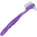 Portable False Teeth Brush for Elderly - Effective Plaque & Dirt Removal | Travel-Friendly Dental Care Gift (Purple - Buy Online on GoSupps.com