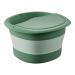 Foldable Foot Tub - Foldable PP Soaking Bath Foldable Foot Bath Bucket | Space-Saving Water Bucket with Hanging Hole Equipped with Wide Handle Soaking Bucket green