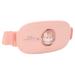 Uterus belt heating reducing pain hot compress high frequency vibration vibration heated waist belts for women during menstruation (pink)
