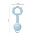 Silicone Baby Teething Toys for Infants 0-12 Months | Soft & Flexible Blue Rattle Teethers for Boys & Girls - Buy Online on GoSupps.com