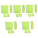 Hemoton 20 Pcs Anti-snap Ear Pads Hanging Ears Orange Green Greenx5pcs 6x5.5cmx5pcs