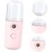 BIUDECO 1pc Portable Humidifier Face Mist Sprayer Machine Facial Steamer Plastic Student Usb Small Fan Pink 14.5X4CM Pink - Buy Online on GoSupps.com