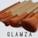 Glamza 12pcs Makeup Brush Set - Gold & White | Face Foundation Eye & Lip Brushes with Metal Case - International Shipping Available - Buy Online on GoSupps.com