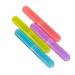 Ddky 4 piece of smiling face toothbrushes toothbrushes travel fold toothbrush case toothbrush box toothbrush head protective cover toothbrush container portable toothbrush cover suitable
