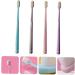 Partykindom Manual Toothbrush Set - 4 Soft Milk Micro Leaves Gum Brushes for Gentle Care - International Shipping Available - Buy Online on GoSupps.com
