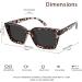 JiSoo Oversized Reading Glasses for Women - Stylish Designer Readers (1.75x) with Spring Hinge - S-demi Sunglasses - Buy Online on GoSupps.com