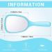 4 Pieces Hand Mirror Handheld Mirror with Handle Oval Handheld Mirror Barbers Hairdressers Mirror for Face Makeup Travel Personal Cosmetic Salon Mirror(4Colors) 8*18CM - Buy Online on GoSupps.com