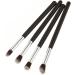 Healeved 8 Pcs Eye Make-up Brush Kit Theive Cosmetics Eye Shadow Brushes Makeup Tool Lip Scrubber Brush Black - Buy Online on GoSupps.com