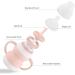 Kikonk Toddler Sippy Cups with Straw, Food Grade Silicone, Spill-Proof, BPA Free - Pink (SC001) - Buy Online on GoSupps.com