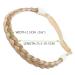 SEGO Hair Extensions: Adjustable Braid Headband - Honeyblond & Bleich Blond - Elastic Stretch Beauty Accessory for Women - Buy Online on GoSupps.com