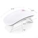 Makartt 6W LED Nail Dryer Curing Lamp USB Portable for Gel Nails - White C-01 Mini Nail Lamp - Buy Online on GoSupps.com