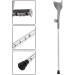 2 Pcs Walking Stick with Adjustable Ergonomic Rod Elderly Accessories for Elbow Crutches Bathing in Sunlight - Buy Online on GoSupps.com