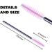 Generic 100 Pieces Disposable Eyelash Brushes Mascara Wands Eyelash Eyebrow Applicator Cosmetic Makeup Brush Tool Kits (Black/Pink) - Buy Online on GoSupps.com