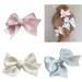 xbiez 1pair Mini Bowknot Shape Hairpins Hot Girls Ribbon Bowknot Hair Clip Makeup Hair Clip for Woman Ponytail Hair Clip Pink - Buy Online on GoSupps.com