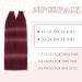 YDDM Tape-In Hair Extensions | 20Pcs 35cm Real Hair in Burgundy - Invisible Skin Weft for Seamless Style - Buy Online on GoSupps.com
