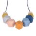 Baby Teething Chew Grade Safe Vibrant Colors Portable Necklace Food Silicone Teether 1 (Style 2) - Buy Online on GoSupps.com
