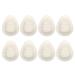 Healeved 4 Pairs Felt Foot Pad High Heels for Women Forefoot Pads for Heels of Foot Cushions Metatarsal Gel Insoles Supports High Heel Cushion Pads High Heel Liner Soft Miss Tongue White-1 2X6CM
