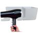 Hair Dryer Organizer | Adhesive Hair Dryer Hanger Blow Dryer Holder | Mark Hair Styling Care Tool Organizer with 3 Compartment and Plug Hook for Wall Second Generation Hair Dryer Rack White - Buy Online on GoSupps.com