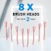 HAXAYOLO Rechargeable Electric Toothbrush with 8 Brush Heads, 6 Cleaning Modes, Smart Timer - Pink - Buy Online on GoSupps.com