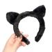 TQUXNGA Cat Ear Hair Hoop Woman Casual Skincare Makeup Headband for Home Travel s Cosplay Hair Accessories Black