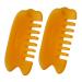 FOMIYES 2pcs Comb Multitools Scraping Acupuncture Head Massager Hairbrushes With Wide Teeth Gua Sha Scratching Sandition Scraping Tool Heat Jade Massage Board Beeswax Whole Body 9.5X5.8X1cm Orange
