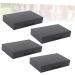 FOMIYES 4pcs Box Makeup Eyeshadow Highlighters Cosmetic Empty Eyeshadow Palette Matchbox Mini Blush Powder 4.5X7.2CM Black 2 - Buy Online on GoSupps.com