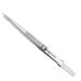 Metal Diamond Gemstone Tweezers with Side Lock Indented Serrated Tips for Easy Pick Up