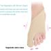 Orthopedic Hallux Valgus Corrector for Big Toe Joint Pain Relief - Ultra-Thin Treatment Sleeve with Toe Separators and Cushion Spacers (Size L) - Buy Online on GoSupps.com