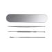 HEALIFTY 3Pcs Stainless Steel Ear Scoop Ear Cleaner Set Curette Earwax Removal Cleaning Tool