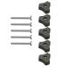 LUOFENG screw Bolt 10Pcs/Set T Shaped Bolt Accessories with Plastic T Nuts T Track Bolts Knob Set
