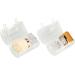 Makeup Foundation Brush Synthetic 2pcs Strong Grasping Power Transparent Base Loose Powder Foundation Brush for Home - Buy Online on GoSupps.com
