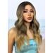 AISI QUEENS Long Wavy Wigs for Women Dirty Blonde Wig Highlights Synthetic Middle Part Wig Natural Looking Heat Resistant Fiber Hair for Girls Daily Party Use 20 Inch