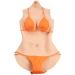 WQCZM crossdresser silicone filled bodysuit clothing male simulation to female c/e cup jumpsuit suit for cosplay breast shapes color 2 d cup